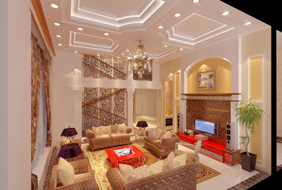 歐式奢華，雅致生活 600平自建別墅裝修實景賞析